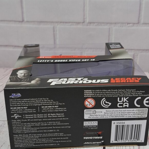 JADA TOYS 1/32 - MCLAREN MP4 12C & DODGE VIPER TWIN PACK - FAST AND FURIOUS 3569 - Picture 7 of 7